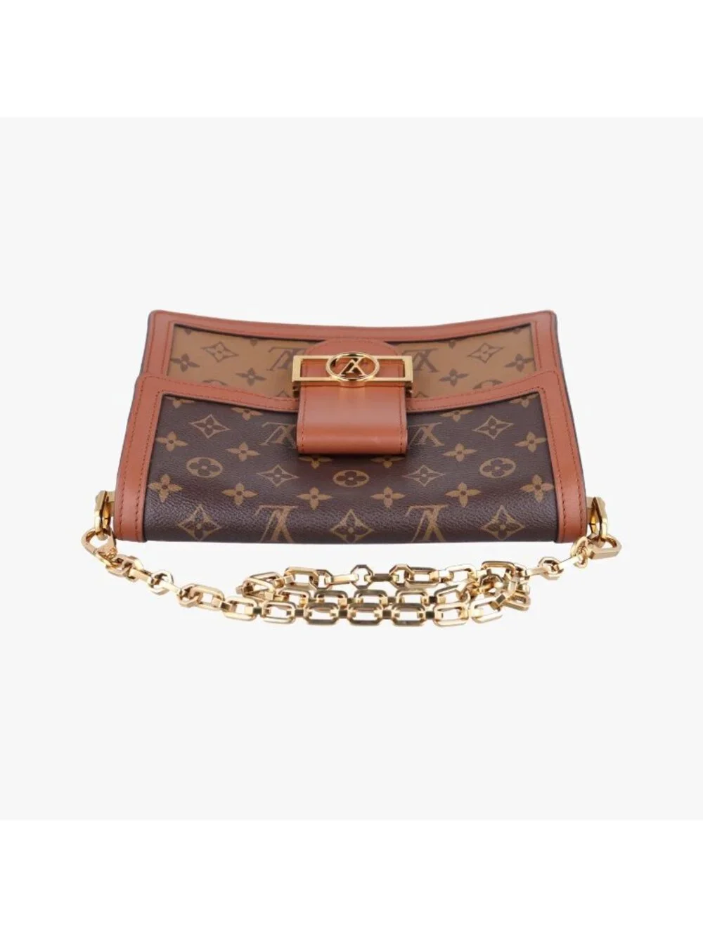 Louis Vuitton Dauphine Monogram Brown Reverse Shoulder Bag